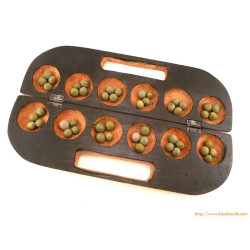 Jeu awalé en bois