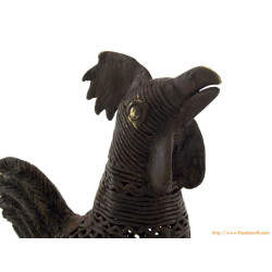 Coq décoratif en bronze