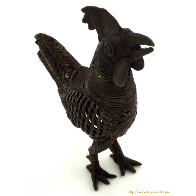 Coq décoratif en bronze