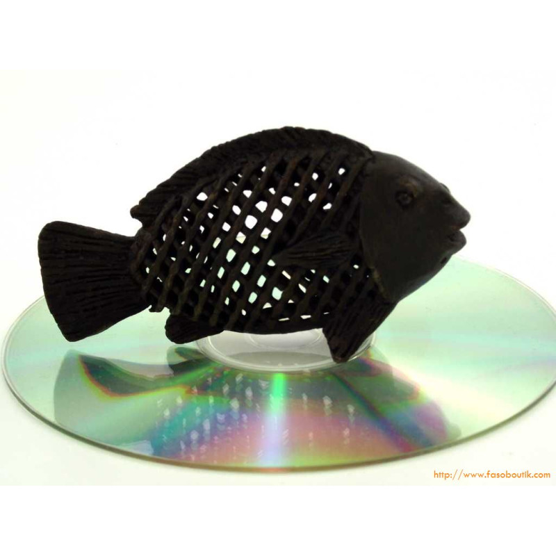 Poisson décoratif en bronze